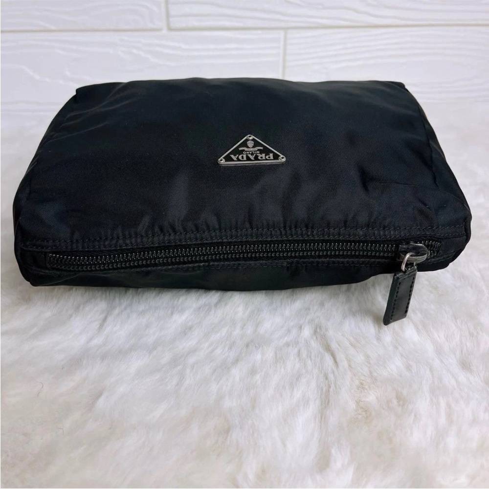 Prada Classic Black Nylon Pouch - Picture 4 of 8